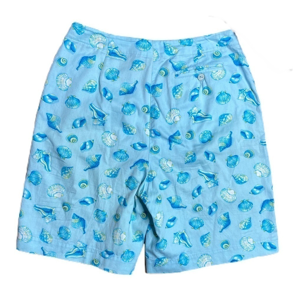 Talbots 9” High Waisted Seashell Print Shorts - image 3